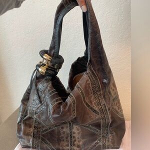 Jimmy Choo Snakeskin Shoulder Bag